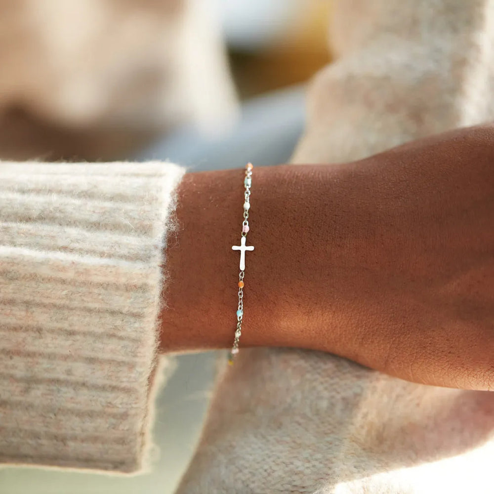 Pray On It Pulsera Cruz