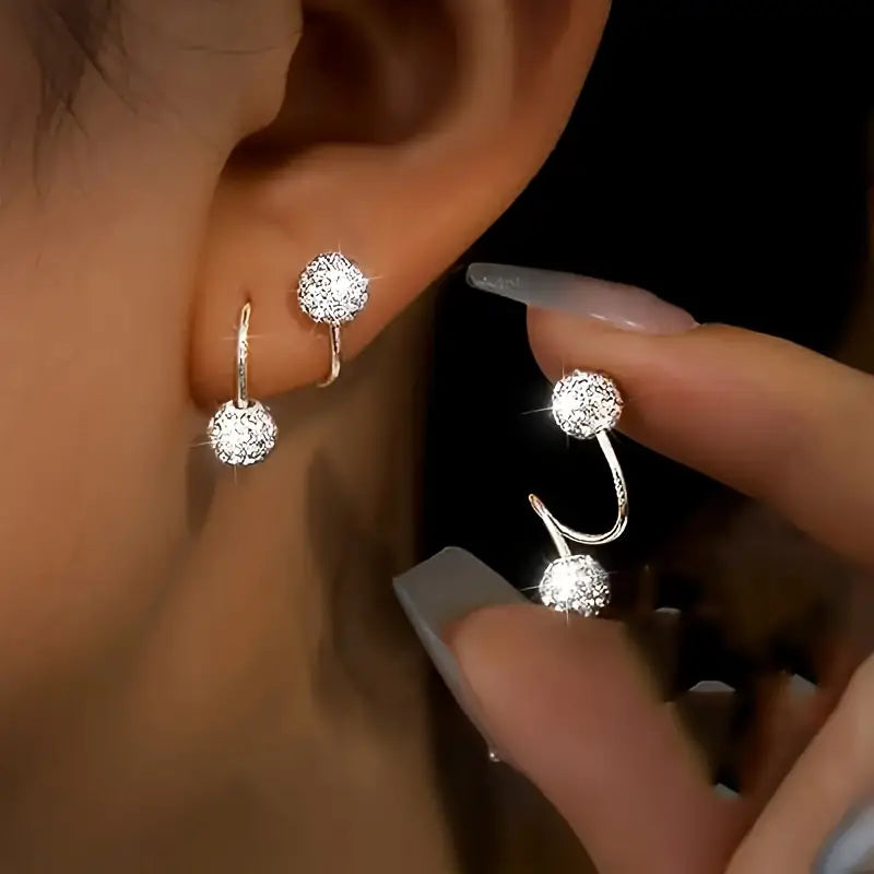 Pendientes espirales de lujo